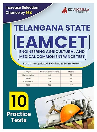 TS EAMCET Engineering Exam Book 2023 (English Edition) | Telangana State Engineering, Agricultural and Medical Common Entrance Test | 10 Practice Tests (1600 Solved MCQs) with Free Access To Online Tests