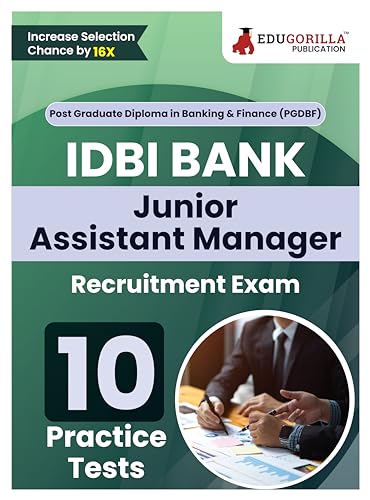 IDBI Bank Junior Assistant Manager Recruitment Exam Book 2023 (English Edition) - 10 Practice Tests (2000 Solved MCQs) with Free Access to Online Tests
