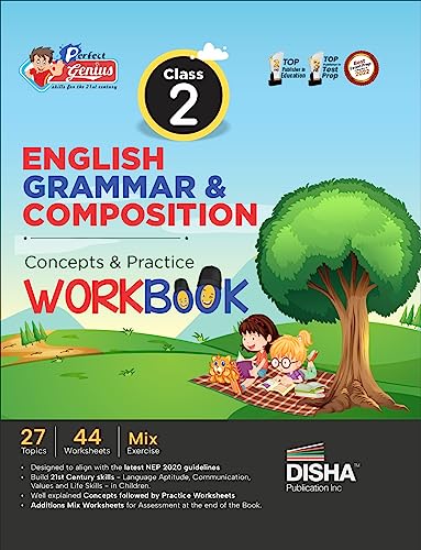 Perfect Genius Class 2 English Grammar & Composition Concepts & Practice Workbook | Follows NEP 2020 Guidelines