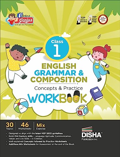 Perfect Genius Class 1 English Grammar & Composition Concepts & Practice Workbook | Follows NEP 2020 Guidelines