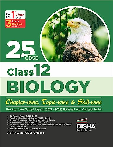 25 CBSE Class 12 Biology Chapter-wise, Topic-wise & Skill-wise Previous Year Solved Papers (2013 - 2023) powered with Concept Notes