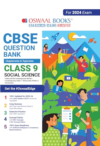 Oswaal CBSE Class 9 Social Science Question Bank (2024 Exam)