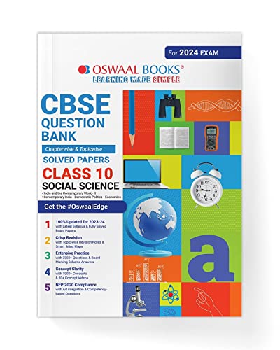 Oswaal CBSE Chapterwise & Topicwise Question Bank Class 10 Social Science Book (For 2023-24 Exam)