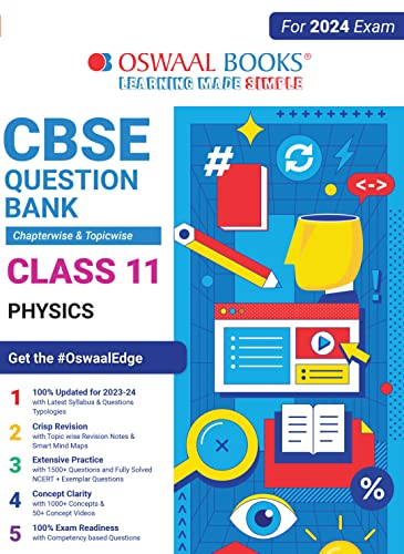 Oswaal CBSE Class 11 Physics Question Bank (2024 Exam)