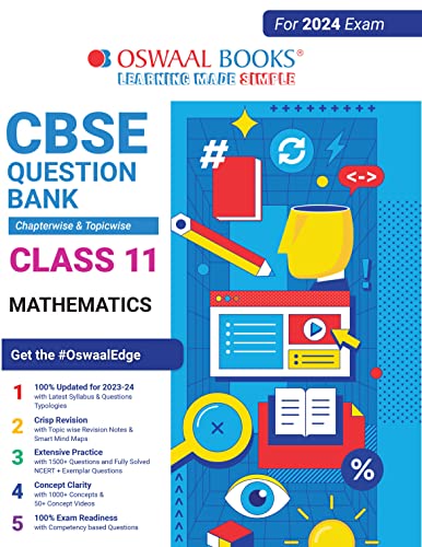 Oswaal CBSE Class 11 Mathematics Question Bank (2024 Exam)