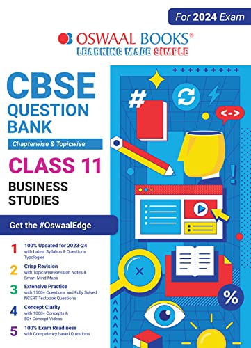 Oswaal CBSE Chapterwise & Topicwise Question Bank Class 11 Business Studies Book (For 2023-24 Exam)
