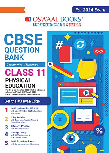 Oswaal CBSE Class 11 Physical Education Question Bank (2024 Exam)