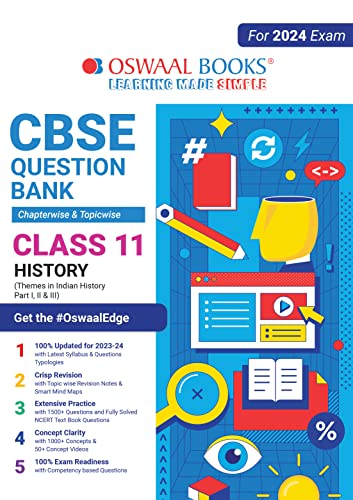 Oswaal CBSE Class 11 History Question Bank (2024 Exam)