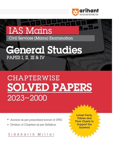 Arihant IAS Mains Chapterwise Solved Papers General Studies 2024