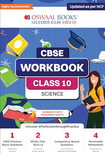 Oswaal CBSE Workbook | Science | Class 10 | Updated as per NCF | For better results | For 2024 Exam