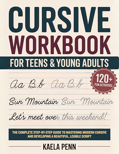 Cursive Workbook for Teens & Young Adults