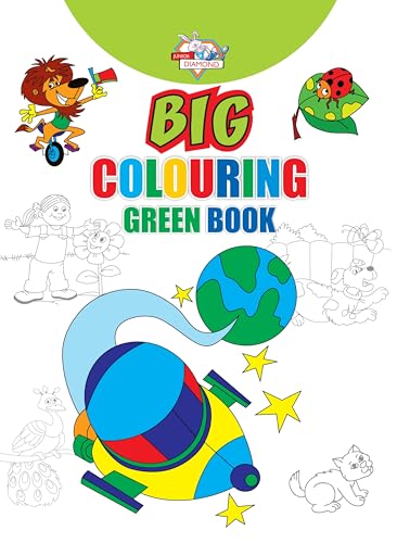 Big Colouring Green Book for 5 to 9 years Old Kids| Fun Activity and Colouring Book for Children