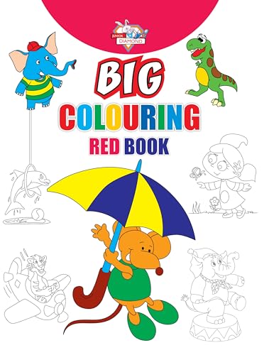 Big Colouring Red Book for 5 to 9 years Old Kids| Fun Activity and Colouring Book for Children