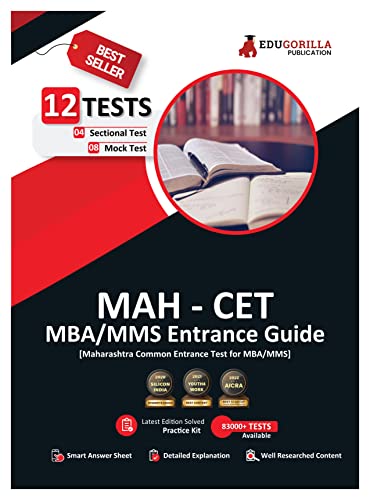 MAH CET MBA/MMS Entrance Guide Book 2023 - 8 Full Length Mock Tests and 4 Sectional Tests (2200 Solved Objective Questions) with Free Access to Online Tests
