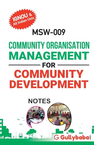 MSW-009 Community Organisation Management for Community Development