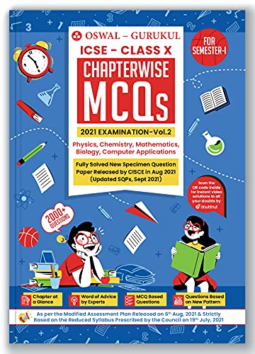 Chapterwise MCQs Vol II for Physics, Chemistry, Maths, Biology, Computer Applications