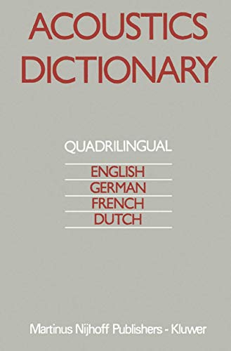 Acoustics Dictionary