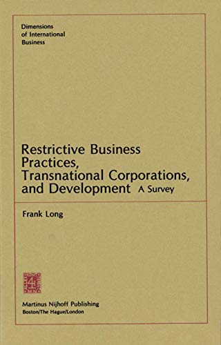 Restrictive Business Practices, Transnational Corporations, and Development