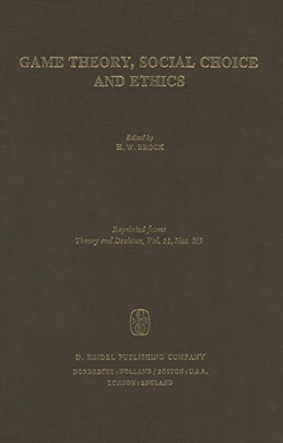 Game Theory, Social Choice and Ethics
