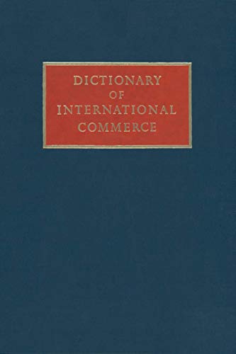 Dictionary of International Commerce