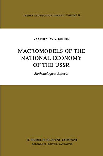 Macromodels of the National Economy of the USSR