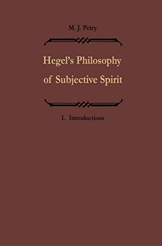 Hegels Philosophie des subjektiven Geistes / Hegel's Philosophy of Subjective Spirit