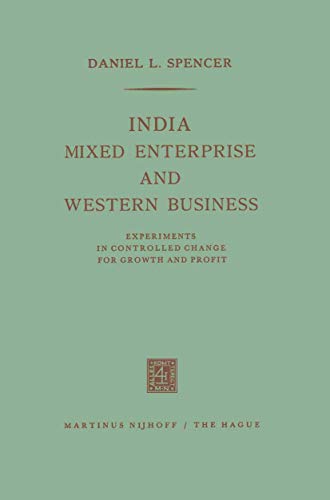 India, Mixed Enterprise and Western Business