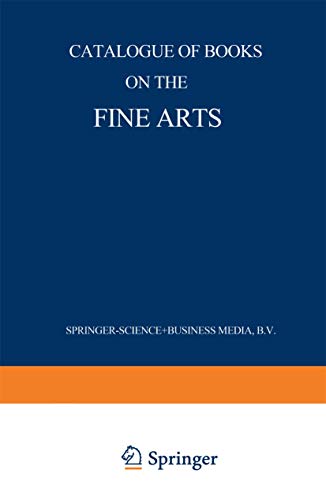 Catalogue of Books on the Fine Arts