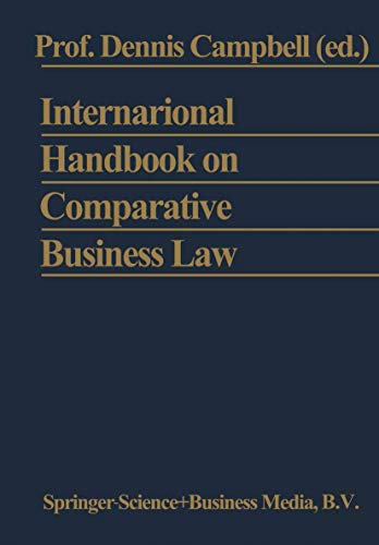 International Handbook on Comparative Business Law