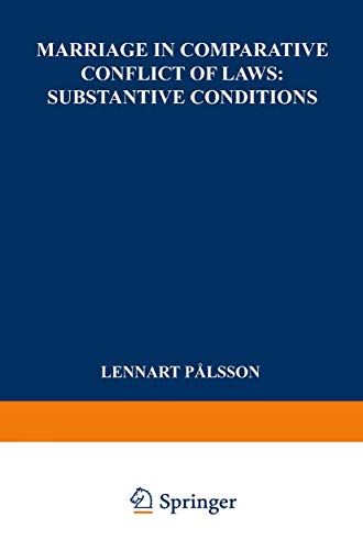 Marriage in Comparative Conflict of Laws