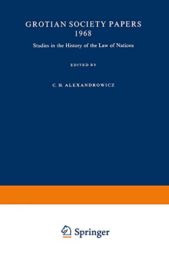 Studies in the History of the Law of Nations