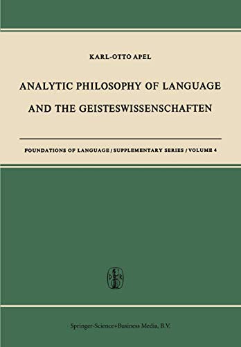 Analytic Philosophy of Language and the Geisteswissenschaften