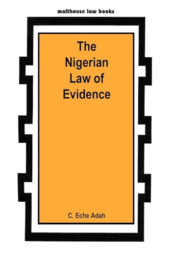 The Nigerian Law of Evidence