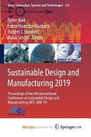 Sustainable Design and Manufacturing 2019