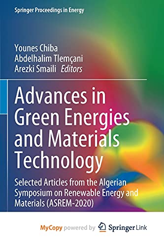Advances in Green Energies and Materials Technology