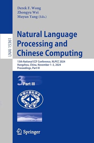Natural Language Processing and Chinese Computing