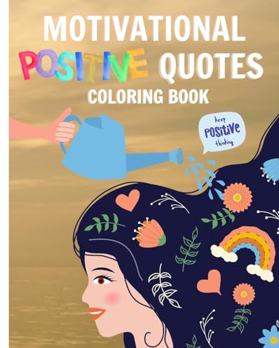 Motivational Positive Quotes Coloring Book For Women