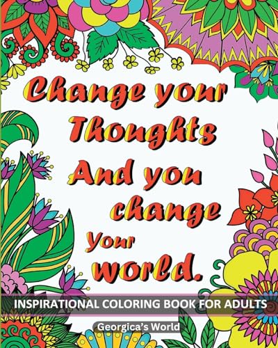Inspirational Coloring Book for Adults 50 Motivational Quotes