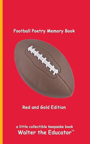 Football Poetry Memory Book - Red and Gold Edition