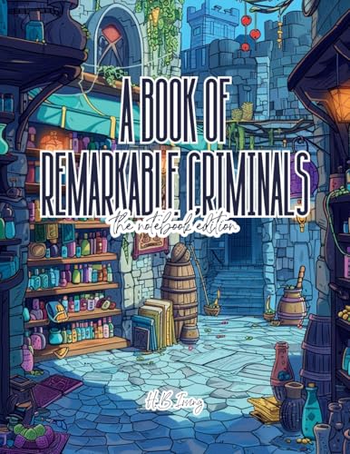 A Book of Remarkable Criminals - Lined Journal - 8.5' x 11' - 208 Pages - College Ruled Notebook for Work and School