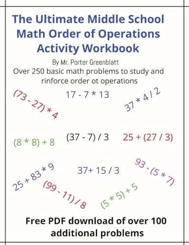 The Ultimate Middle School Math Order of Operations Workbook