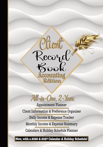 Client Record Book, Small Business Accounting Ledger Edition