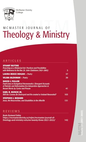 McMaster Journal of Theology and Ministry