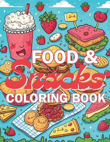 Food & Snacks Coloring Book