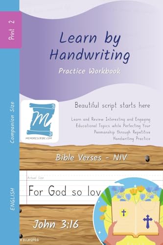 Handwriting Practice Workbook - Bible Verses - John 3