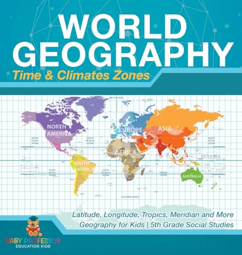World Geography - Time & Climate Zones - Latitude, Longitude, Tropics, Meridian and More | Geography for Kids | 5th Grade Social Studies