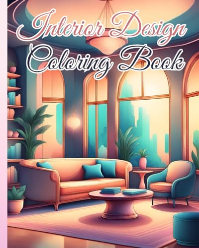 Interior Design Coloring Book