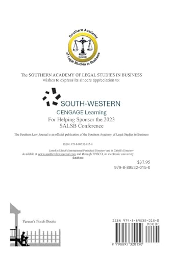 Southern Law Journal, Fall 2024