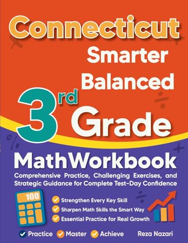 Connecticut Smarter Balanced 3rd Grade Math Workbook