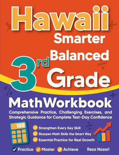 Hawaii Smarter Balanced 3rd Grade Math Workbook